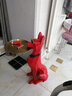 冰石美创意大型落地狗摆件现代客厅电视柜沙发旁家居装饰品乔迁新居礼品 迎宾绅士犬红金款 实拍图