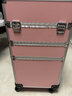 琪泷（Qilong） 美甲工具箱大容量多层外出化妆箱拉杆箱高级美容纹绣跟妆收纳箱 粉色4层 实拍图