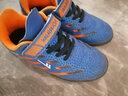 回力童鞋儿童足球鞋2025春季新款男童碎钉软底防滑训练鞋学生运动鞋 蓝桔 30码 内长约19.8cm 实拍图