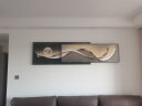 墨派（Mopai）现代轻奢客厅沙发背景墙装饰画2024新款叠加画极简高级感挂画 光之魅影 210x55cm(适合3米沙发)晶瓷 晒单实拍图