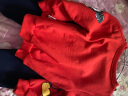 迪士尼童装男童套装潮酷米奇宝宝卫衣套装保暖舒适 红色 3岁/身高100cm 实拍图