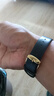 金予真皮手表带适用CK 阿玛尼 西铁城 天王 浪琴 牛皮男女配件蝴蝶扣 黑色--金色针扣 20mm 实拍图