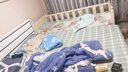 绪森拼接床加宽成人婴儿幼儿单人小床带护栏可定制实木无漆拼接大床 200*80*40cm 三面护栏+乳胶棕垫 实拍图