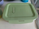 创得耐热玻璃保鲜盒 3件套男女微波炉加热用饭盒上班族密封成人便当碗 北欧绿长410+700+隔880+包+餐具 实拍图