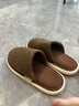 优调棉拖鞋女软底舒适居家抗菌保暖防滑静音大码地板拖鞋冬 粉色40-41 实拍图