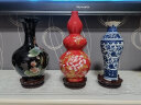 景德镇陶瓷器 中国红花瓶 家居装饰品婚庆礼品 工艺品摆件 节节高葫芦瓶 晒单实拍图