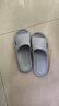始丰拖鞋女男夏天浴室防滑情侣居家夏季室内EVA软底静音家居凉拖鞋男 浅灰 42-43 【适合41-42码】 实拍图