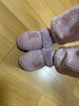 BAIHOU(白猴) 保暖冬季高帮毛毛包跟棉拖鞋男女 M-71  紫粉36-37 实拍图