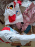 专一（Zhuanyi）夏季儿童纯棉短袖T恤卡通上衣宝宝婴儿衣服 短T-红条纹 110cm 实拍图