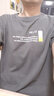 真维斯短袖t恤男夏季新款冰丝衣服潮流上衣男士纯棉男装圆领男生体桖衫 1164D雾霾蓝+1164D灰色 XL 实拍图