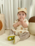 贝娜茜婴儿帽子春秋薄款遮阳防晒帽6-12个月男宝宝鸭舌帽棒球帽夏季可爱 小熊耳朵-卡其 6-18个月（44-48CM） 晒单实拍图
