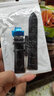 真皮手表带男女手表皮带表链配件针扣自动蝴蝶扣防水二层皮鳄鱼纹 黑色黑线++蝴蝶扣+银色 --22mm*l* 实拍图