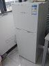 新飞（Frestec）118升 小型双开门两门小冰箱迷你家用宿舍 租房冰箱小型办公室 环保BCD-118L2D/W 实拍图