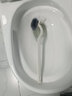 日式弯曲马桶刷长柄马桶刷 双面软毛卫生间洁厕刷可壁挂式 浴室清洁洗厕所刷子无死角振兴 日式白色1个 +挂钩 实拍图