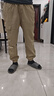 骆驼（CAMEL）运动休闲男裤子防泼水梭织束脚运动裤 J13CAVLR060 卡其 XXXL 实拍图