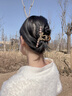 BARY REEF美拉德水钻珍珠蝴蝶结抓夹女后脑勺大号发夹气质鲨鱼夹子头饰发卡 闪钻蝴蝶结抓夹 实拍图