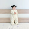 wua·wua婴儿连体衣新生儿衣服纯棉夹棉男女宝宝保暖打底内衣春秋冬季睡衣 保暖款 宝贝熊+饼干熊 73cm (建议6-9个月 14-18斤) 实拍图