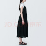 无印良品（MUJI） 女式 强捻 吊带连衣裙 女装裙子夏季纯棉全棉 BC2IKC4S 黑色 S 155/80A 晒单实拍图