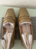 莱尔斯丹简约英伦复古方头低跟乐福鞋女单鞋4M21202 灰褐色TPP 38 晒单实拍图
