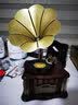 洛斯贝拉 家用复古留声机欧式客厅实木仿古电唱机摆件模型蓝牙音响美式仿真黑胶唱片机古典模型 1901-美式胡桃充电款 实拍图