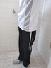 VETECOCOFF裤子男春秋夏季宽松休闲裤男士运动卫裤男生简约直筒阔腿长裤男裤 2356 黑色 L 【建议110-130斤】 实拍图
