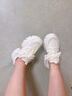 他她（TATA）泡泡奶油白色老爹鞋女鞋增高休闲鞋厚底运动鞋WOG10CM3 米白（单里） 38 实拍图