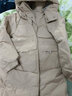 雅鹿羽绒服女中长款2025冬季新款时尚韩版连帽女士加厚保暖宽松外套 卡其色 XL (170) 实拍图