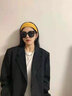 杜兹（DUZI）太阳镜女春夏复古大框偏光镜男开车驾驶镜墨镜黑超遮阳 升级版-竖条 实拍图