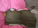 三福 薄杯无钢圈文胸 无缝套头轻运动固定杯小背心内衣女479126 绿色 80B 实拍图