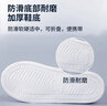 德力普（Delipow）防雨鞋套 男女加厚底防水防雪防滑高筒便携式雨具雨靴套非一次性 加厚底雨鞋【白色】 M(适合37-38码) 实拍图