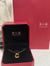 周大福 复古双环黄金项链套链(工费560)45cm约5g F217317 实拍图