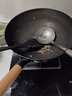 舍德（SHEDE）章丘手工铁锅炒锅无涂层炒菜锅锻打锅物理不粘锅燃气灶电磁炉锅具 章丘手作尖底锅（不生锈） 30cm 铁锅2-4人（32CM）免费开锅 实拍图