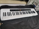 卡西欧（CASIO）电子琴CTS200白色时尚便携潮玩儿童成人娱乐学习61键单机款 实拍图