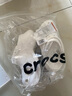 卡骆驰crocs檀健次同款复古洞洞鞋女鞋厚底老爹鞋小鲸鱼洞洞鞋206302 白色-100(含智必星) 35 (220mm) 实拍图
