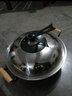 洽硕陆川铸铁生铁炒菜锅不粘锅炒锅无涂层少油烟大双耳圆底铁锅燃气灶 46cm加厚铸铁炒锅(带盖） 实拍图