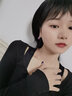【宋妍霏同款】RSNY桃心耳环女轻奢高级爱心耳钉紫色个性甜酷耳饰 gold/金色 实拍图