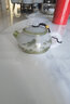 器美优品 茶具 珐琅彩琉璃茶具套装玉瓷加厚盖碗茶杯公道杯整套茶具茶道 千里江山琉璃茶壶套组 10头 实拍图