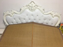 古爵 床欧式床双人床卧室家具软靠婚床实木1.8米框架高箱床 床+乳胶床垫(10cm)+床头柜*1 1.8米*2米箱框结构 实拍图