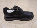 金利来（goldlion）男鞋工装鞋复古个性耐磨皮鞋舒适系带休闲鞋54623015594A黑灰色42 实拍图