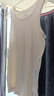 马登女装 薄款透气工字背心女夏秋季健身打底内搭吊带外穿无袖上衣 杏色 L （110-125斤） 实拍图