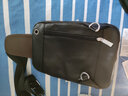 玛西奴胸包男士斜挎包头层牛皮真皮包包软皮男包单肩包时尚胸前背包挂包 黑色大号 【全头层牛皮】 实拍图