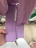 三沙护腿芭蕾舞针织袜子儿童腿袜套89AG0001浅紫L-XL 实拍图