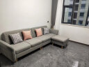 林氏家居现代简约布艺沙发客厅折叠沙发床两用棉麻双人沙发小户型家具1012 仿棉麻浅灰|2.84m带踏 实拍图
