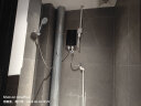 志高（CHIGO）即热式电热水器超薄小厨宝 5500W变频恒温智能省电出租房家用洗澡免储水水龙头黑色 KBR-F60 晒单实拍图
