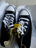 匡威（Converse）1970s复古男女帆布鞋运动休闲鞋All Star经典款高帮情侣鞋板鞋 经典常青款黑色 101010 37 实拍图