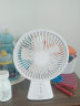 澳柯玛（AUCMA）电风扇桌面台式小风扇迷你充电usb便携手持风扇家用宿舍办公室床头台夜灯蓄电FSS-W108J 实拍图