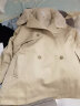 lagogo拉谷谷冬季新款气质高级感棉服女加绒加厚风衣外套时尚显瘦 浅驼色(S3) 160/M/38 晒单实拍图