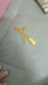卡地金黄金项链男女款 足金999项链光珠圆珠金链子情侣款送妈妈送老婆 9.39克 长约45厘米 宽约3毫米 实拍图
