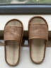 果洛菲（GUOLUOFEI）藤编男女凉拖鞋夏季草编竹子地板软底防滑男士 新型竹底 40-41 实拍图