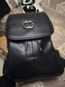 猫猫吉祥（Mao Mao Ji Xiang）香菲真皮双肩包女士软牛皮背包女式流苏休闲旅行包大容量包宝妈女 609黑色 实拍图
